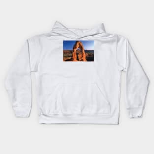 Delicate Arch In Arches National Park Kids Hoodie